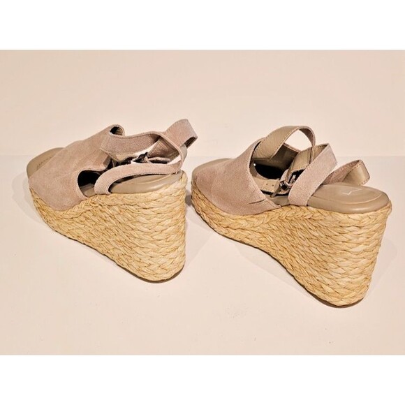 NEW Marc Fisher LTD Suede Espadrille Wedges Nelly SIZE 11 - Picture 4 of 6